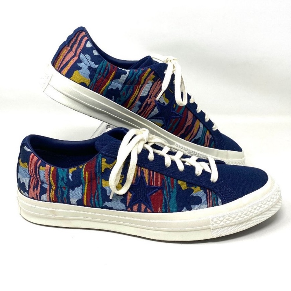 Converse One Star OX Midnight Navy Red Yellow Pink  Low Top 170839C